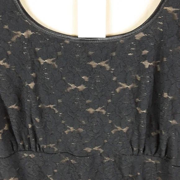 NWT, Fashion Top, 0276, black lace round neck top, Sz 18/20 - Picture 3 of 5